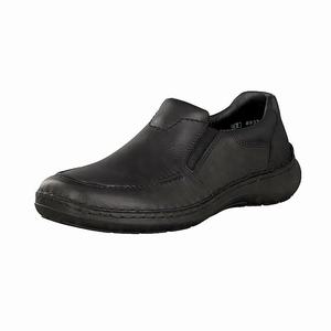 Rieker 03064-01 Slip On Herren Schwarz | 472359-SMR