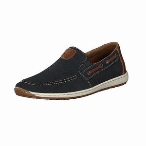 Rieker 08866-15 Slip On Herren Blau | 426913-FKT