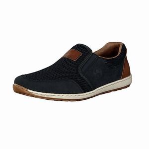 Rieker 08869-14 Slip On Herren Blau | 694381-SUL