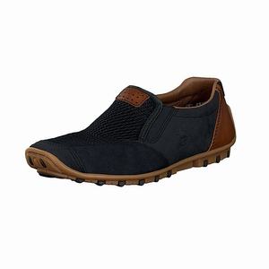 Rieker 08967-14 Slip On Herren Blau | 756031-IDQ