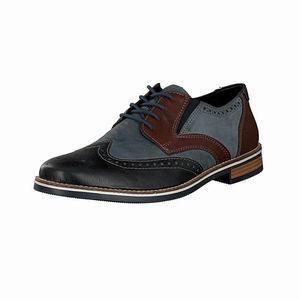 Rieker 13520-16 Schnürschuhe Herren Blau | 613289-TBR