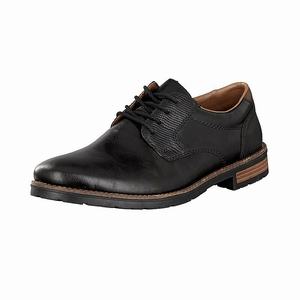 Rieker 14600-00 Schnürschuhe Herren Schwarz | 218490-GUH