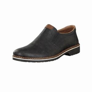 Rieker 16563-00 Slip On Herren Schwarz | 382076-ARS