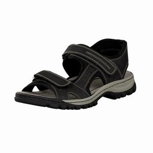 Rieker 25084-00 Sandalen Herren Schwarz | 196045-SGC