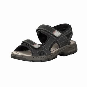 Rieker 26156-02 Sandalen Herren Schwarz | 694501-XGW