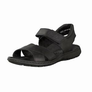 Rieker 28963-00 Sandalen Herren Schwarz | 502876-UGL