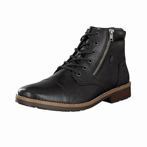 Rieker 33200-02 Schnürstiefel Herren Schwarz | 137956-DAH