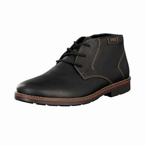 Rieker 35310-00 Schnürstiefel Herren Schwarz | 957483-DKI