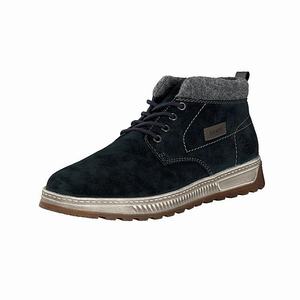 Rieker 37020-14 Schnürstiefel Herren Blau | 056438-VPS