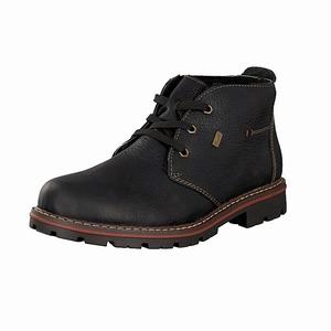 Rieker 37722-01 Schnürstiefel Herren Schwarz | 203764-HQJ