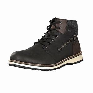 Rieker 38441-01 Schnürstiefel Herren Schwarz | 592714-TIX