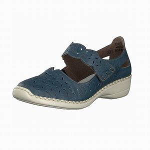 Rieker 41377-12 Slip On Damen Blau | 589304-ISP