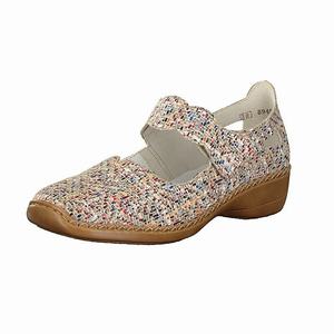 Rieker 413J2-60 Slip On Damen Mehrfarbig | 439215-DTN