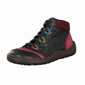 Rieker 44430-00 Schnürstiefel Damen Schwarz | 398750-BFH