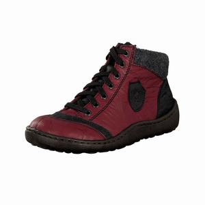 Rieker 44441-35 Schnürstiefel Damen Rot | 043517-AOD