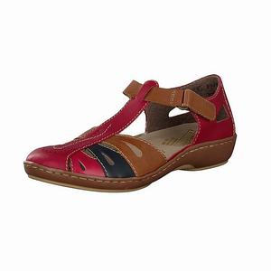 Rieker 45867-33 Slip On Damen Rot | 051864-QRZ