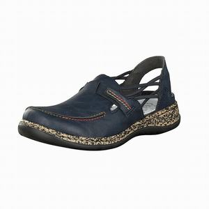 Rieker 46371-14 Slip On Damen Blau | 837612-KER