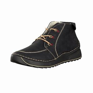 Rieker 51532-00 Schnürstiefel Damen Schwarz | 514630-DKY