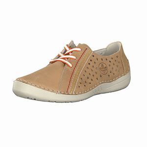 Rieker 52505-60 Schnürschuhe Damen Beige | 041572-CGR