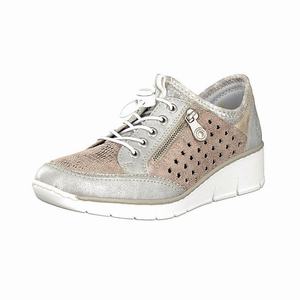 Rieker 537T3-80 Slip On Damen Beige | 783615-YPU