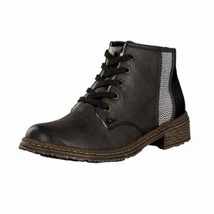 Rieker 54200-45 Schnürstiefel Damen Grau | 284307-SAF