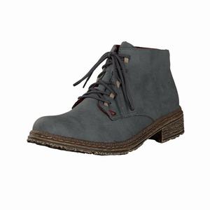 Rieker 54244-14 Schnürstiefel Damen Blau | 563914-GZQ