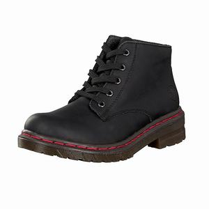 Rieker 56230-00 Schnürstiefel Damen Schwarz | 105849-HLN