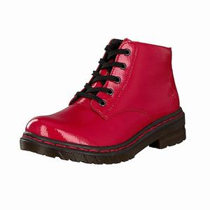 Rieker 56230-33 Schnürstiefel Damen Rot | 128937-DKM