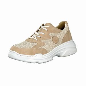 Rieker 57023-62 Turnschuhe Damen Beige | 437529-EIV