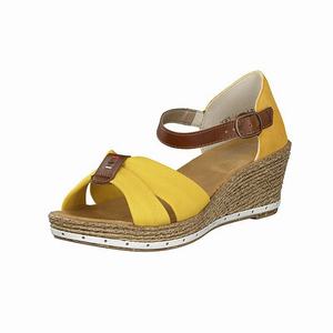 Rieker 60467-69 Wedges Damen Gelb | 165298-JGC