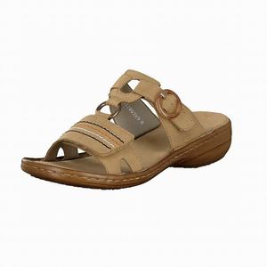 Rieker 60825-60 Mules Damen Beige | 728961-MVQ