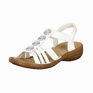 Rieker 60870-80 Sandalen Damen Weiß | 849150-YTU