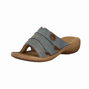 Rieker 60876-12 Mules Damen Blau | 517349-YJG