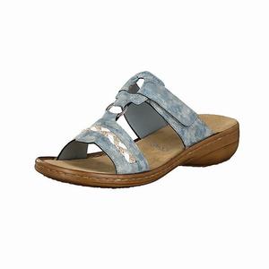 Rieker 60888-12 Mules Damen Blau | 613975-TUH