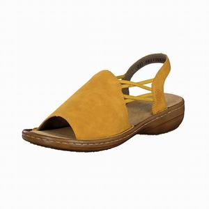 Rieker 608D1-68 Sandalen Damen Gelb | 069257-QVP