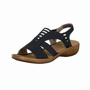 Rieker 608Y7-14 Sandalen Damen Blau | 826734-BKT