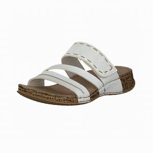 Rieker 61150-80 Mules Damen Weiß | 793412-PAJ