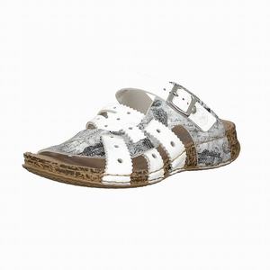 Rieker 61185-80 Mules Damen Weiß | 297861-HLC