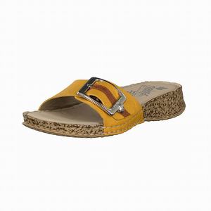 Rieker 61187-68 Mules Damen Gelb | 573408-OES