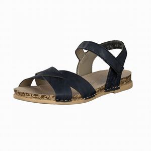 Rieker 61253-14 Sandalen Damen Blau | 986472-QWH