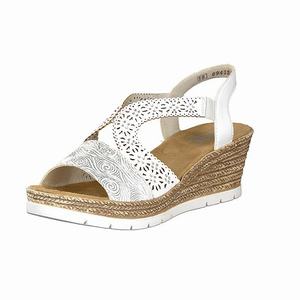 Rieker 61916-80 Wedges Damen Weiß | 108679-NGE