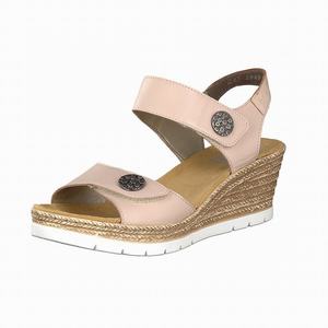 Rieker 619B9-31 Wedges Damen Rosa | 680439-EOL