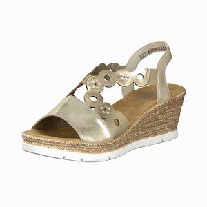 Rieker 619D6-62 Wedges Damen Beige | 476310-BNY