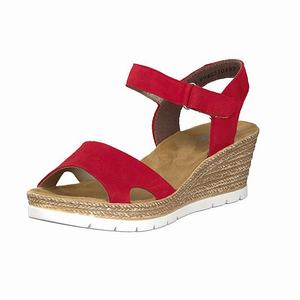 Rieker 619H3-33 Wedges Damen Rot | 738059-NGZ