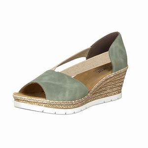 Rieker 619X1-52 Wedges Damen Grün | 179830-LMZ