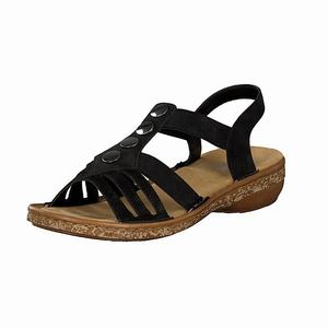 Rieker 62831-00 Sandalen Damen Schwarz | 513782-COB