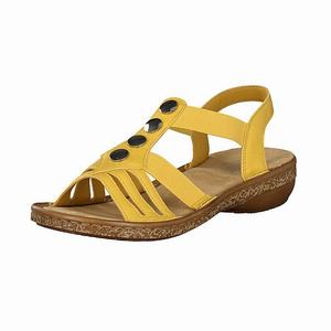 Rieker 62831-68 Sandalen Damen Gelb | 314528-PEG