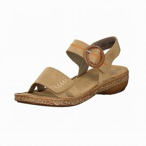 Rieker 628Z3-60 Sandalen Damen Beige | 709634-OHQ