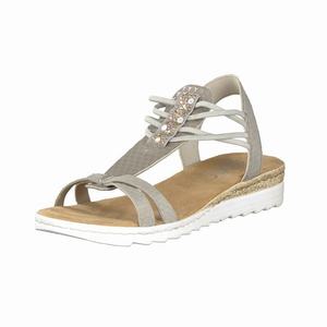 Rieker 63029-42 Sandalen Damen Grau | 852743-MWT