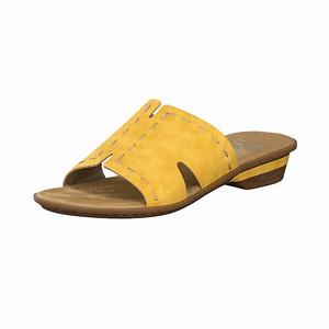 Rieker 63492-68 Mules Damen Gelb | 249035-BDS